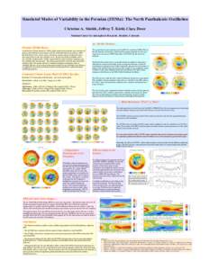 Simulated Modes of Variability in the Permian (251Ma): The North Panthalassic Oscillation Christine A. Shields, Jeffrey T. Kiehl, Kiehl, Clara Deser National Center for Atmospheric Research, Boulder, Colorado An AO-like 