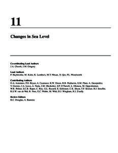 Glaciology / Effects of global warming / Climate history / Physical oceanography / Ice sheets / Current sea level rise / Future sea level / Sea level / Greenland ice sheet / Physical geography / Earth / Historical geology