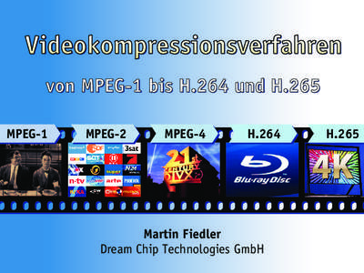 Videokompressionsverfahren von MPEG-1 bis H.264 und H.265 MPEG-1