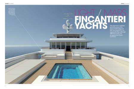LE BOOK { Yacht DESIGN }  The owner’s private deck aboard Project Light, the 80-metre Fincantieri yacht with exterior and
