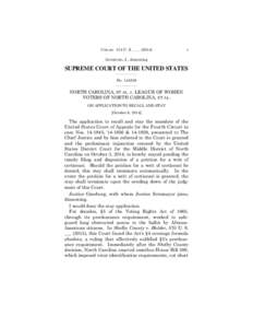 Voting Rights Act / Voter ID laws / Supreme Court of the United States / Writ / Election Day voter registration / Certiorari / Law / Government / Politics