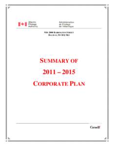 Microsoft Word - Summary - Corporate Plan 2011 _English_