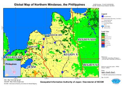 Global Map of Northern Mindanao, the Phillippines  GLIDE Number : TC[removed]PHL (GLIDE: Global Unique Disaster Identifier)  Legend