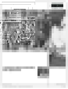 General Terms and Conditions Customers without a Standing Offer Agreement
