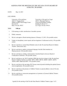 Oak Ridge Associated Universities / Gambling in the United States / American Association of State Colleges and Universities / University of Nevada /  Reno / University of Nevada /  Las Vegas / Nevada / Nevada System of Higher Education / Association of Public and Land-Grant Universities