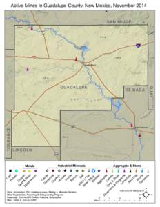 Pe c Active Mines in Guadalupe County, New Mexico, November[removed]os