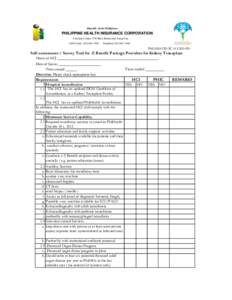 Organ transplantation / Transplantation medicine / Department of Health / Philippine Health Insurance Corporation / Nephrology / Kidney transplantation / Organ donation / Transplant rejection / Mycophenolic acid