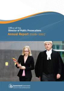 Office of the Director of Public Prosecutions Annual Report 2006–2007  Letter of transmission