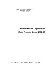 ANAO / Australian National Audit Office / Australian Defence Force / Defence Materiel Organisation / Ministry of Defence / Bushmaster Protected Mobility Vehicle / Boeing C-17 Globemaster III / Audit / National Audit Office / Military of Australia / Government / Military acquisition