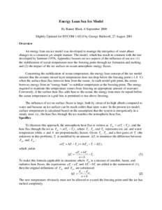 Atmospheric thermodynamics / Physical quantities / Aquatic ecology / Glaciology / Flux / Climate model / Water vapor / Properties of water / Sea ice / Atmospheric sciences / Water / Thermodynamics