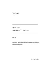 The Senate  Economics References Committee  Part II