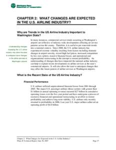 LATS Phase II - Chapter 2: What Changes Are Expected In The U.S. Airline Industry?
