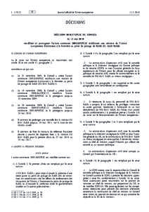 Décision[removed]PESC du Conseil du 12 mai 2010 modifiant et prorogeant l’action commune[removed]PESC établissant une mission de l’Union européenne d’assistance à la frontière au point de passage de Rafah (E