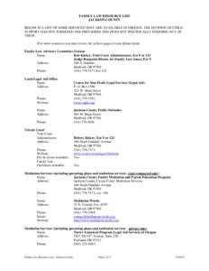 Microsoft Word - JUSTICE-#[removed]v1-Family_Law_Resource_List_-_Jackson_County