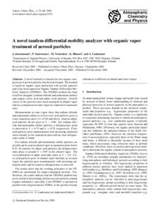 Atmos. Chem. Phys., 1, 51–60, 2001 www.atmos-chem-phys.org/acp[removed]Atmospheric Chemistry and Physics