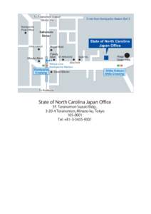 To Toranomon Station Ginza Line Kamiyacho Post Office  3 min.from Kamiyacho Station Exit 3