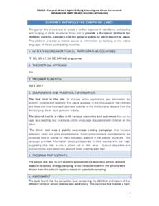 Microsoft Word - Anti bullying DATA SHEET - EUROPEAN ANTIBULLYING CAMPAIGNRB