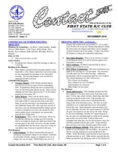 AMA #1256  Official Newsletter of the 2010 Club Officers President: Chet Thayer