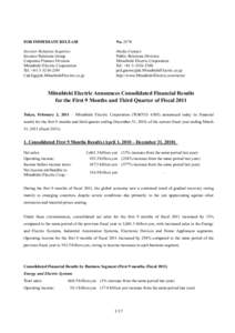 FOR IMMEDIATE RELEASE  NoInvestor Relations Inquiries: Investor Relations Group