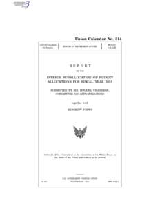 Union Calendar No. 314 113TH CONGRESS 