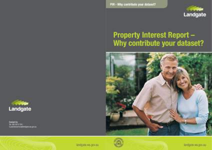 PIR - Why contribute your dataset?  Property Interest Report – Why contribute your dataset?  Contact Us