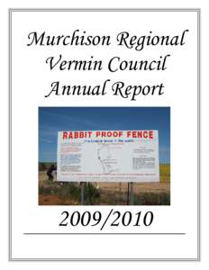 Murchison Regional Vermin Council Annual Report[removed]