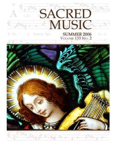 Sacred Music Volume 133, Number 3