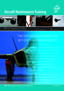 Aircraft Maintenance Training  Air Transport Division Training, Simulation & Operator Performance  