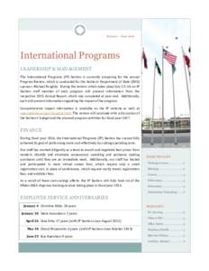 ANL International Programs Newsletter, January-June 2016