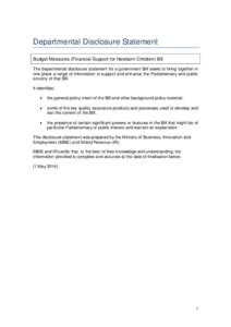 Microsoft Word - PPL and PTC Departmental Dislcosure Statement FINAL