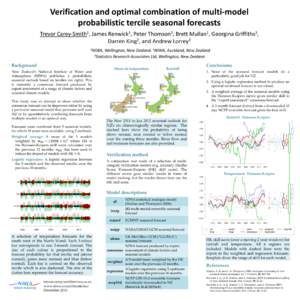 Statistical forecasting / Weather prediction / Data analysis / Forecasting / Time series analysis / Weather forecasting / Consensus forecast / Met Office / Tropical cyclone forecast model / Atmospheric sciences / Meteorology / Prediction