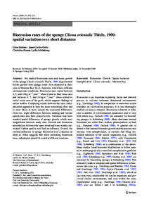 Holmes et al 2009 bioerosion sponge