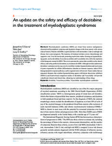 Triazines / Myelodysplastic syndrome / Syndromes / Azacitidine / Decitabine / Hypomethylating agent / Acute myeloid leukemia / DNA methyltransferase / Lenalidomide / Medicine / Oncology / Nucleosides