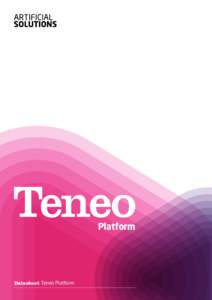 Platform  Datasheet Teneo Platform Teneo Platform