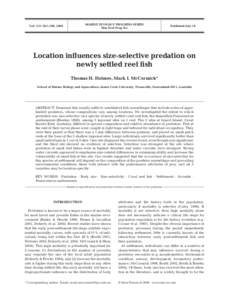 MARINE ECOLOGY PROGRESS SERIES Mar Ecol Prog Ser Vol. 317: 203–209, 2006  Published July 18