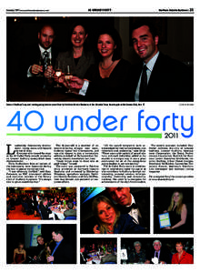 January[removed]www.northernontariobusiness.com) 	  40 UNDER FORTY Northern Ontario Business | 23