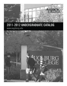 [removed]Undergraduate Catalog www.augsburg.edu Index  Augsburg College Undergraduate Catalog