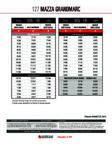 127 MAZZA GRAND127 MAZZA GRANDMARC DEPART REGENTS DRIVE GARAGE  •