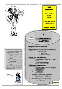 2005 Winter Bulletin NoConference 25th – 29th April