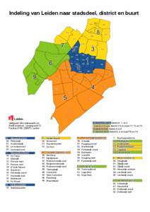 Indeling van Leiden naar stadsdeel, district en buurt 85