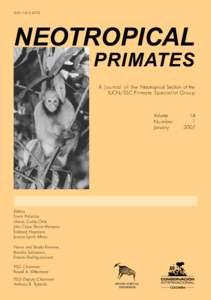 ISSN[removed]Neotropical Primates  A J o u r n a l o f t h e Neotropical Section of the