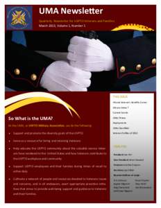 UMA Newsletter - March 2013, Volume 1, Number 1.pub