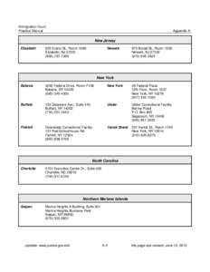 Downstate Correctional Facility / New York / Fishkill /  New York / Poughkeepsie–Newburgh–Middletown metropolitan area / Executive Office for Immigration Review