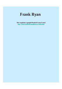 Frank Ryan This compilation copyright Waterford County Council http://www.waterfordcountylibrary.ie/index.html