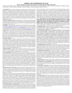 Business / Warranty / Implied warranty / Order / Invoice / Contract / Risk of loss / Blanket order / United Nations Convention on Contracts for the International Sale of Goods / Contract law / Law / Private law