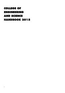 College of Engineering and Science 2015 handbook (PDF)