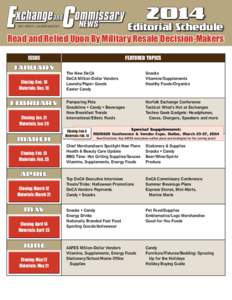 2014  Editorial Schedule an ebm publication