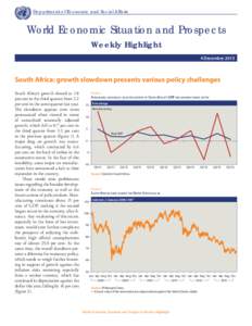 Department of Economic and Social Affairs  World Economic Situation and Prospects Weekly Highlight 4 December 2013