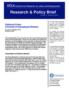 Institute for Research on Labor and Employment  Research & Policy Brief Number 4 – DecemberCalifornia Crisis: