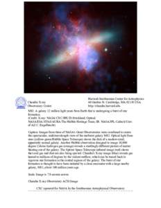 Chandra :: Photo Album :: M82 :: M82 Handout
